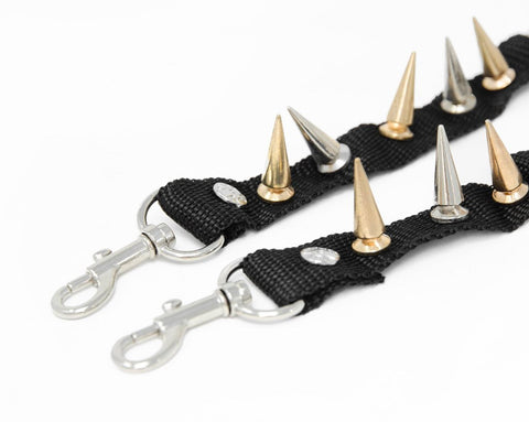 SA12 Silver & Gold Spike Bondage Shoe Strap (Copy)