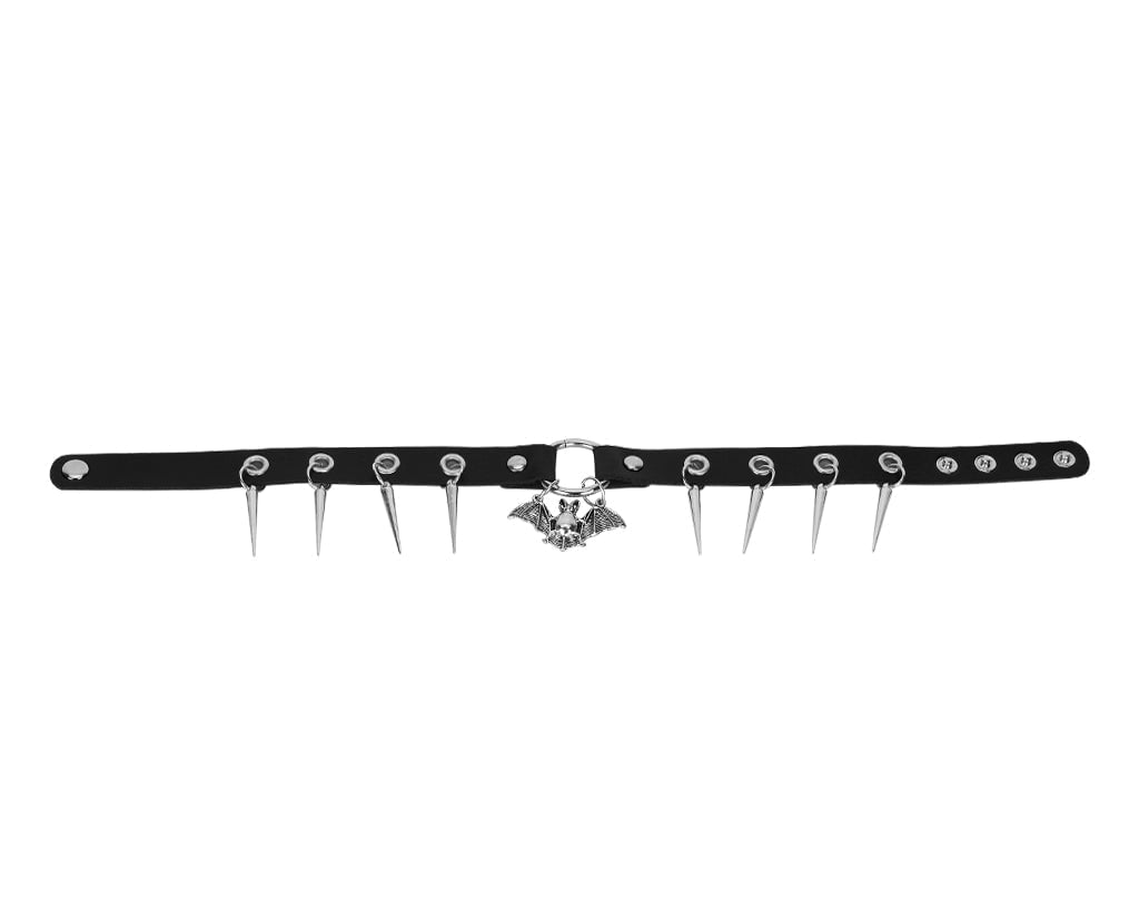 CK02 Spiked Bat Choker CK02-OS