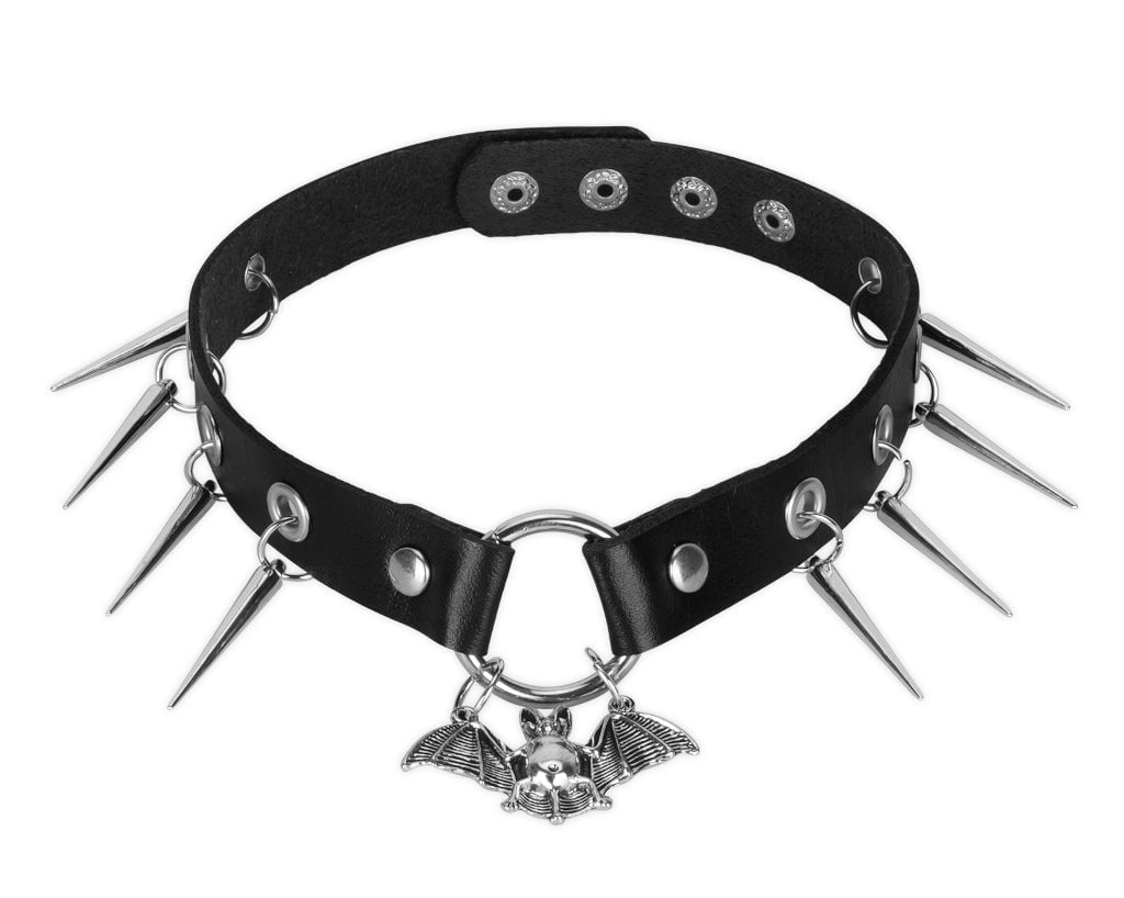 CK02 Spiked Bat Choker CK02-OS