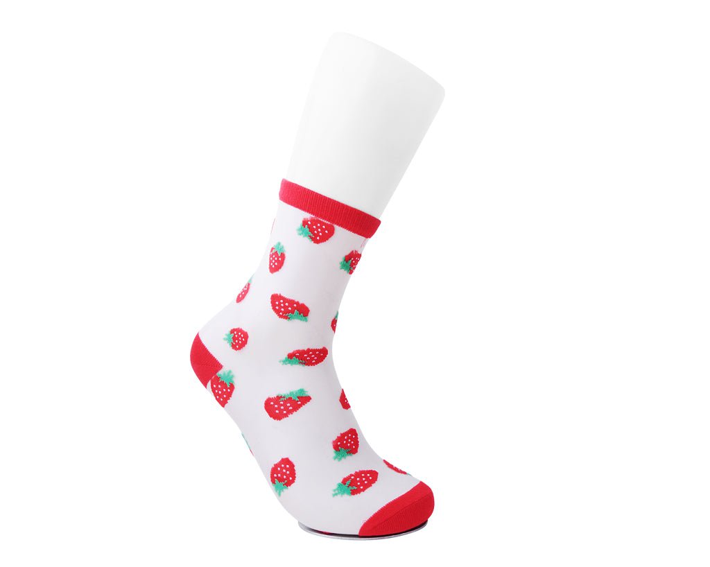 TSK1169 Strawberry Mesh Sock TSK1169-OS