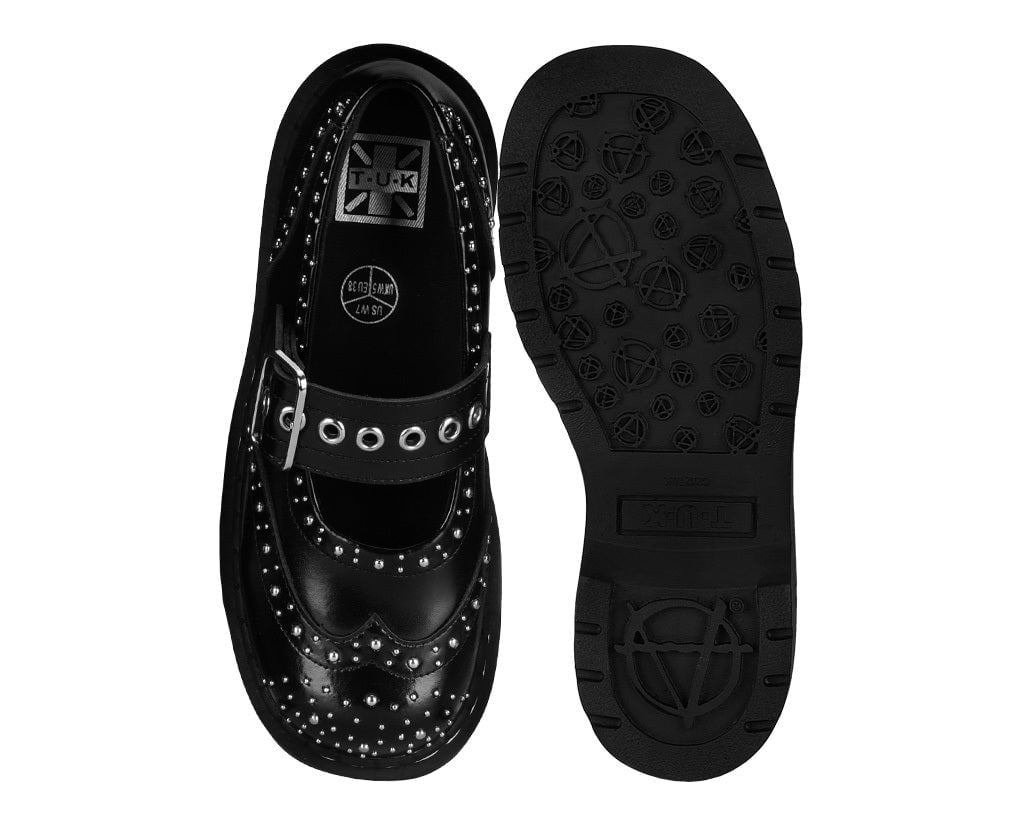 T2357 Studded Brogue Mary Jane