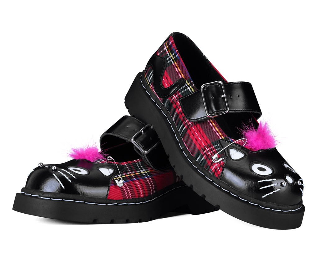 Tartan Punk Rock Kitty Mary Jane - T.U.K.T2380-05