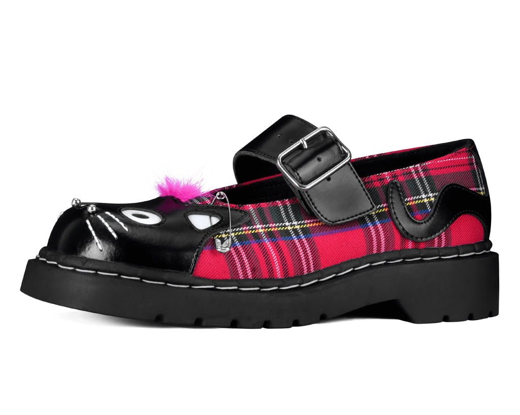 Tartan Punk Rock Kitty Mary Jane - T.U.K.T2380-05