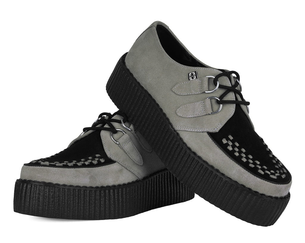 Taupe & Black Suede Viva Mondo Creeper - T.U.K.V3415-03