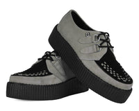 Taupe & Black Suede Viva Mondo Creeper - T.U.K.V3415-03