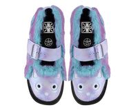 Teal & Pink Furry Kitty Mary Jane - T.U.K.T2375-05