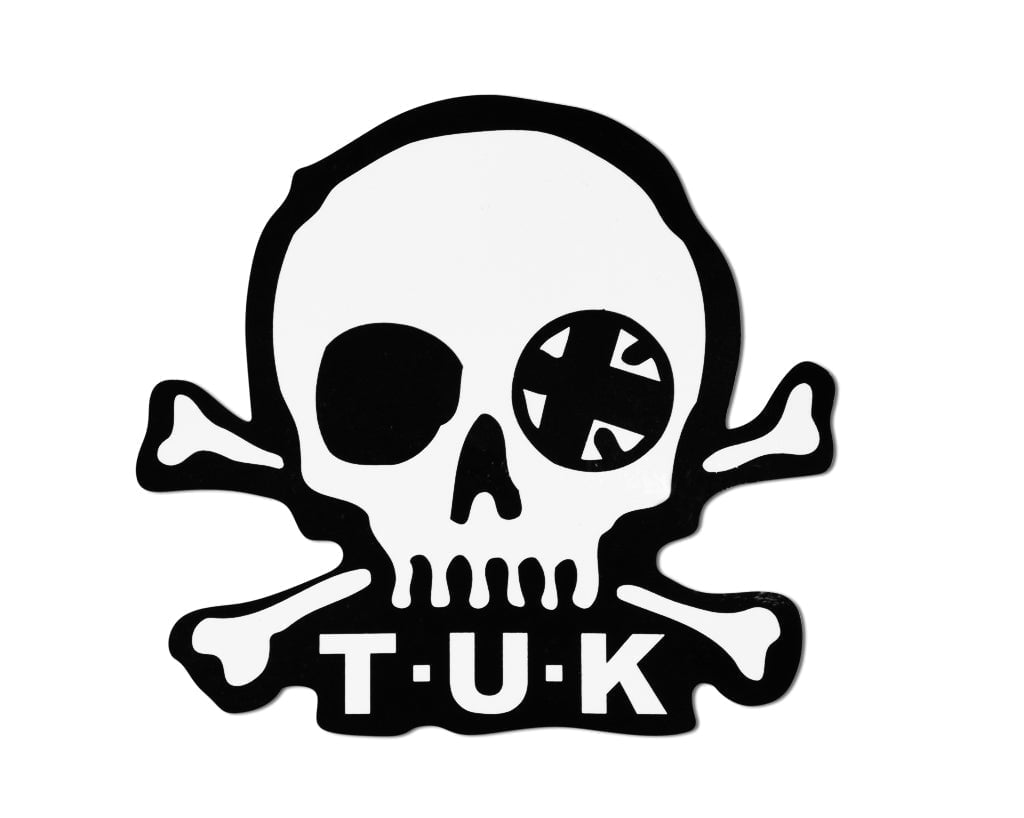 P0080-OS TUK Skull Logo Sticker P0080-OS
