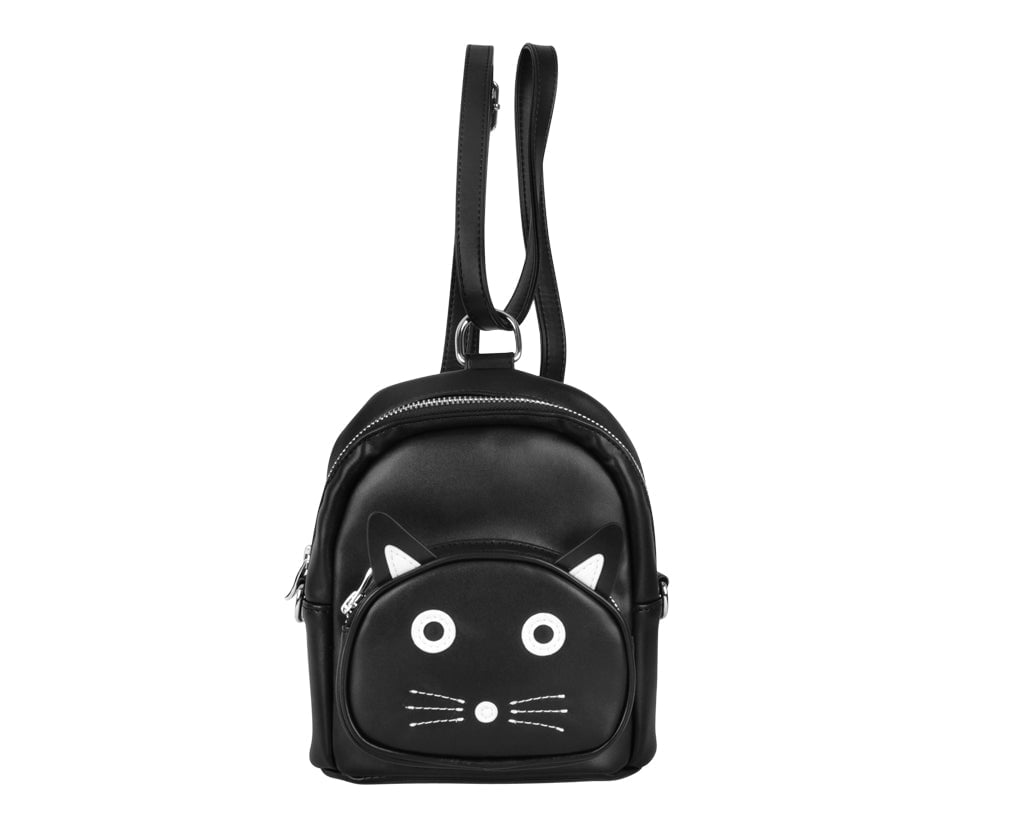 audrey cat mini backpack BG10 TUKskin Black Kitty MIni Backpack