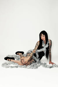 Black Velvet 2-Strap Mary Jane