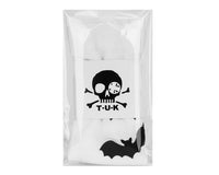 TSK1177 White Bat Thigh High Sock TSK1177-OS
