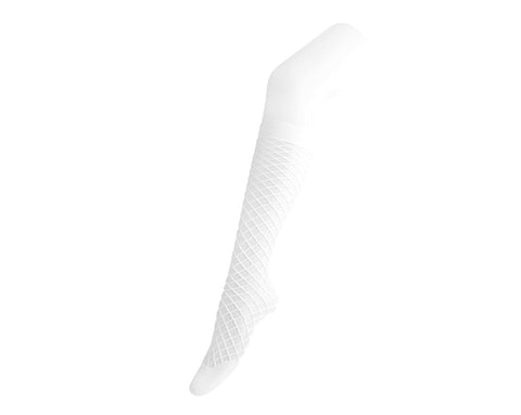 TSK1172 White Fishnet Knee-High Sock TSK1172-OS