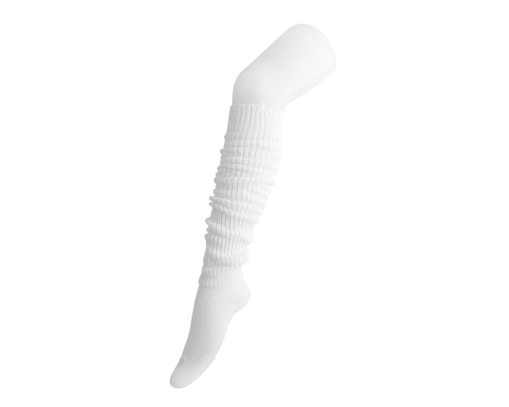 TSK1154 White Knit Slouch Sock TSK1154-OS