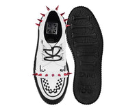 V3342 White Leather Spike Viva Mondo Creeper