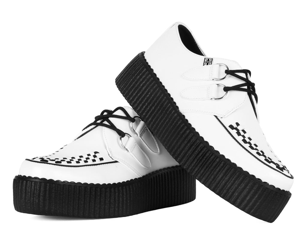 White Leather Viva Mondo Creeper - T.U.K.V6803-03