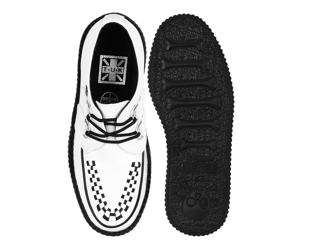 White Leather Viva Mondo Creeper - T.U.K.V6803-03