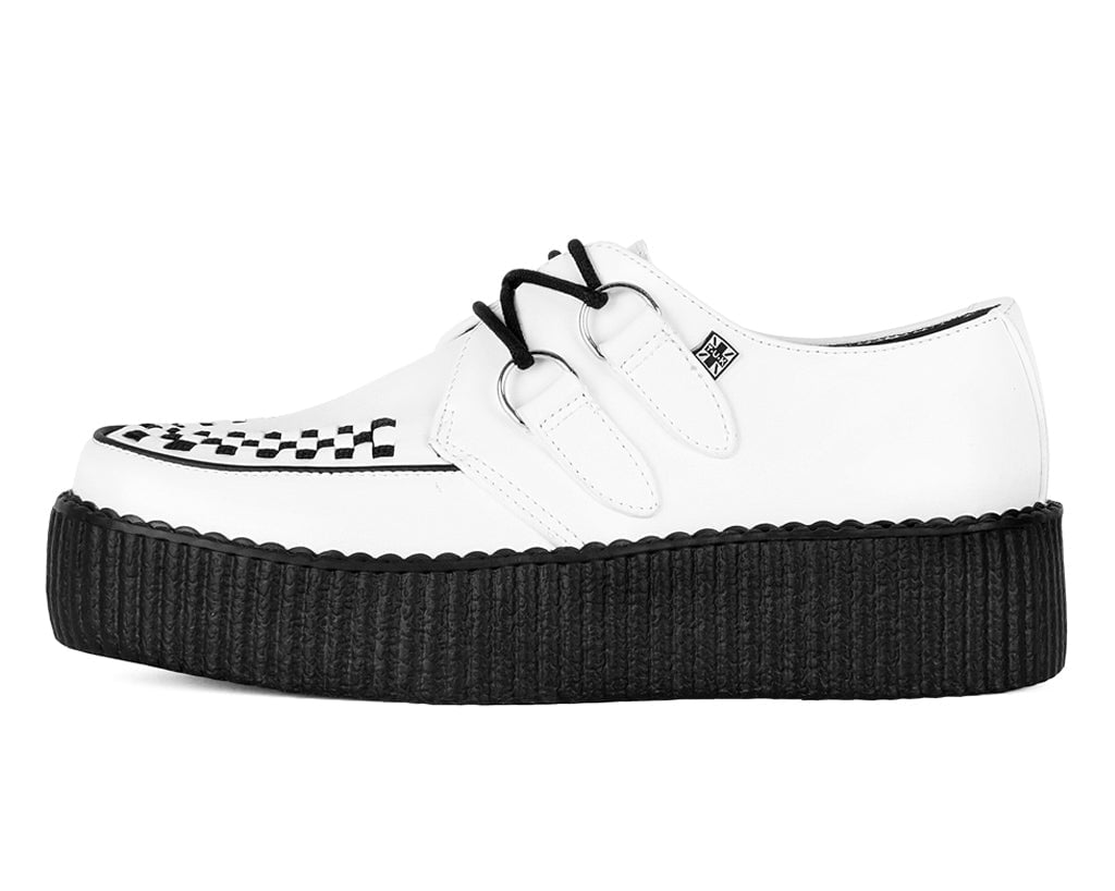 White Leather Viva Mondo Creeper - T.U.K.V6803-03