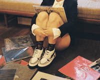 A3154 White TUKskin 5-Eye Bondage Sneaker