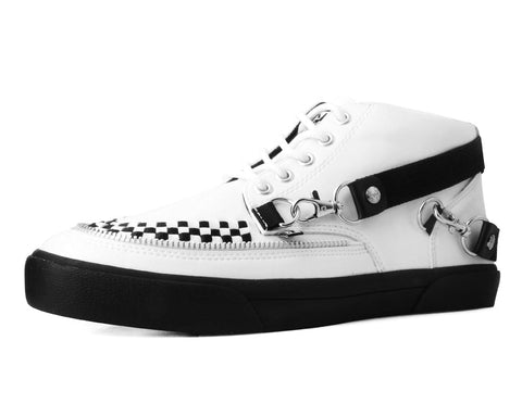 A3154 White TUKskin 5-Eye Bondage Sneaker