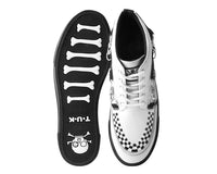 A3154 White TUKskin 5-Eye Bondage Sneaker