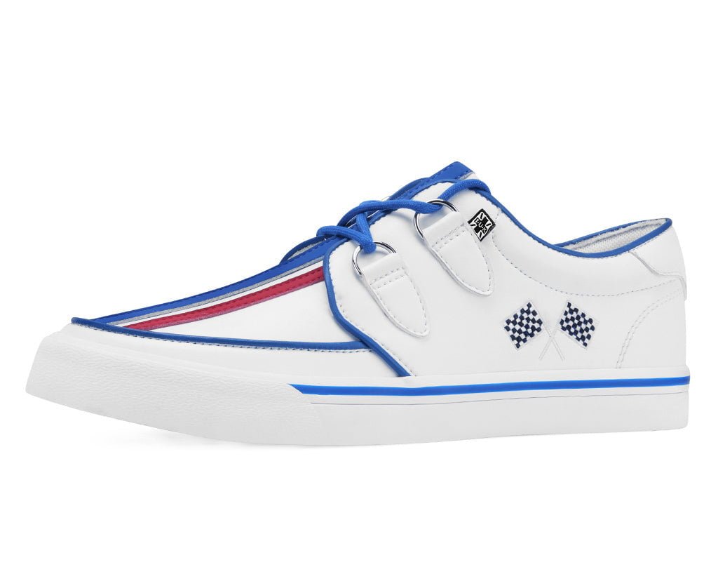 A3480 White TUKSkin Racing Creeper Sneaker