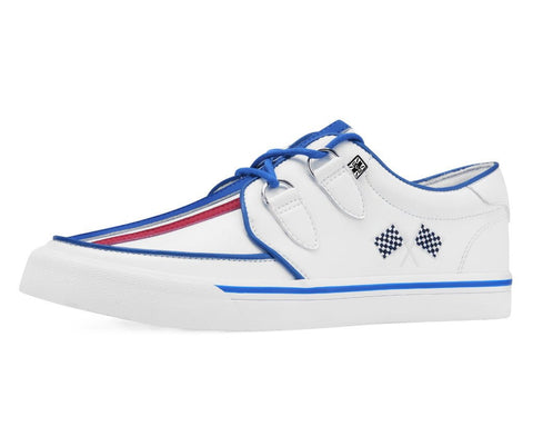 A3480 White TUKSkin Racing Creeper Sneaker