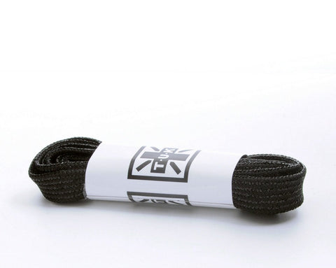 LC015-120MBF-OS 120 CM Metallic Black Flat Laces LC015-120MBF-OS