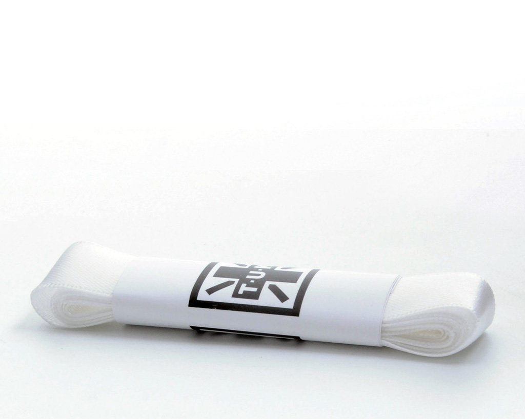 LC018-120WHS-OS 120 CM White Satin Laces LC018-120WHS-OS