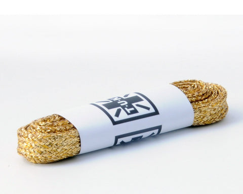 LC028-75-MGD 75 CM Metallic Gold Flat Laces LC028-75-MGD-OS