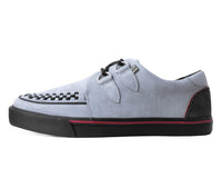 Grey Suede & Red Trim Interlace Sneaker