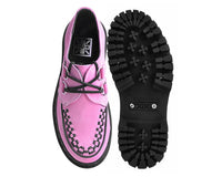 Pink Suede Interlace Double Decker Creeper