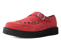 Red Suede Pointed Creeper