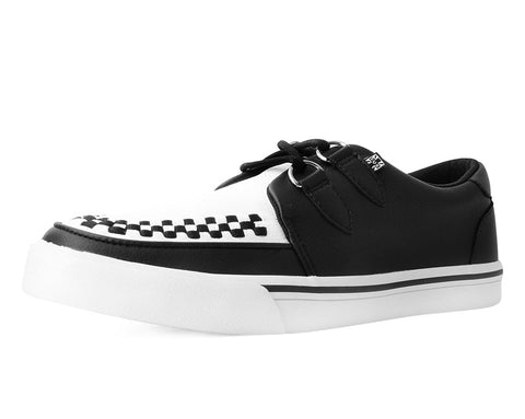 Black & White 2-Ring Creeper Sneaker