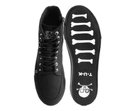 Black Canvas 8-Eye Sneaker Boot