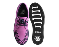 Pink Suede Platform Creeper Sneaker