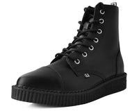 Black TUKskin™ Pointed Lace Up Boot