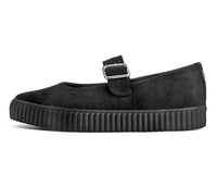Black Vegan Pointed EZC Mary Jane Creeper Shoe