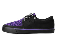 Black & Purple Leopard D-Ring Sneaker