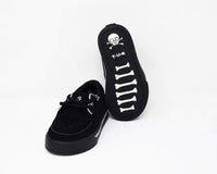 Black 2-Ring Creeper Toddler Sneaker