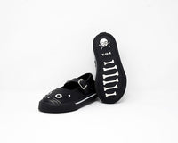 Black & White Kitty Mary Jane Toddler Sneaker