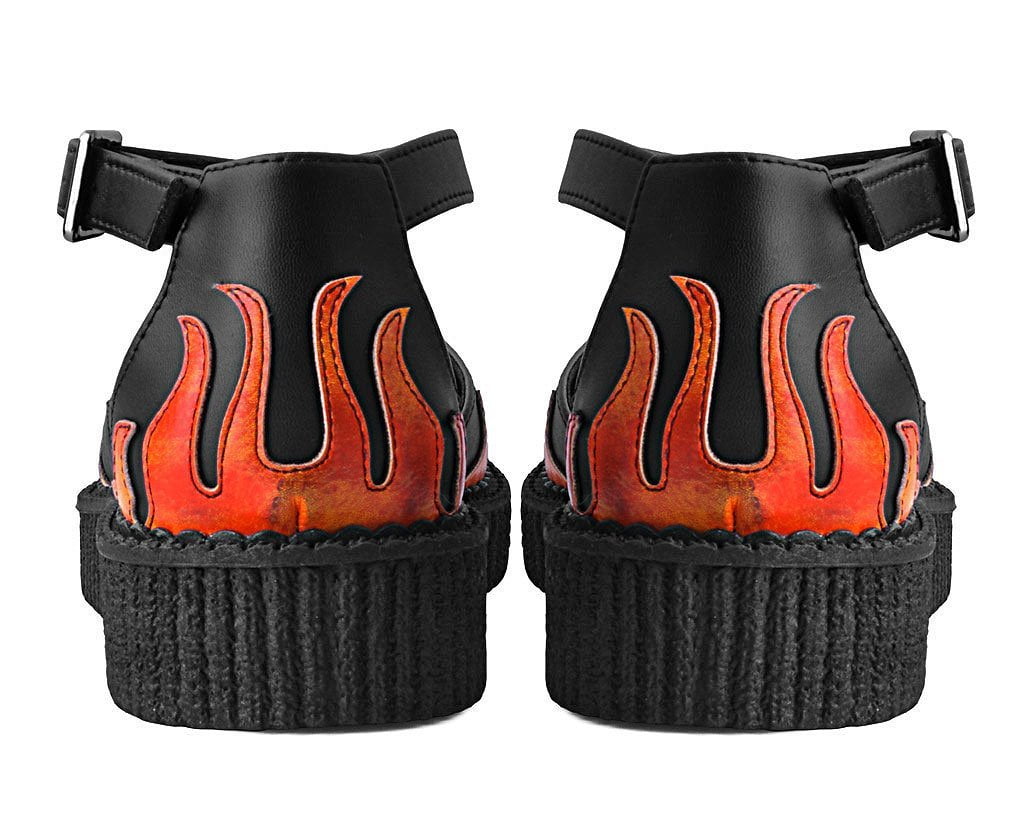 Black TUKskin™ Flame Sandal
