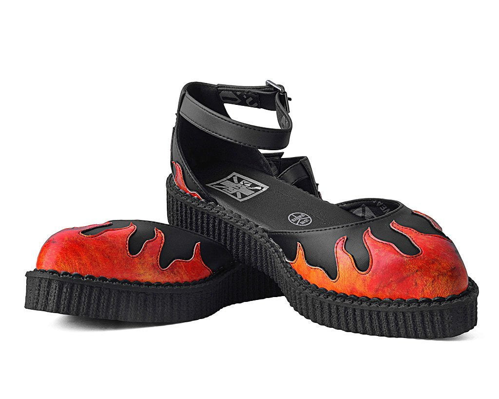 Black TUKskin™ Flame Sandal