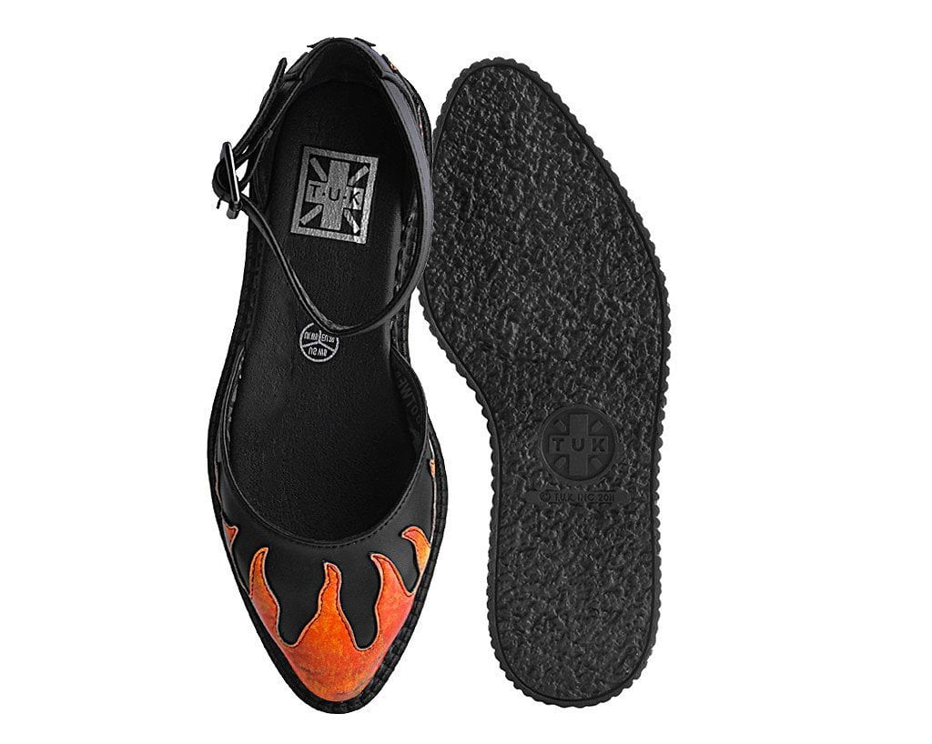 Black TUKskin™ Flame Sandal