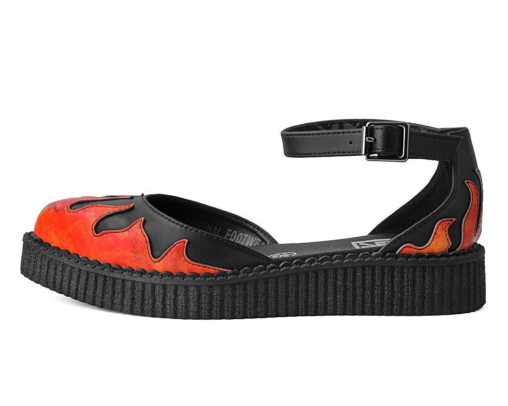 Black TUKskin™ Flame Sandal