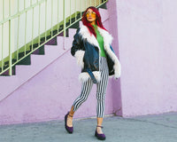 Purple Leopard Pointed Ballet Creeper