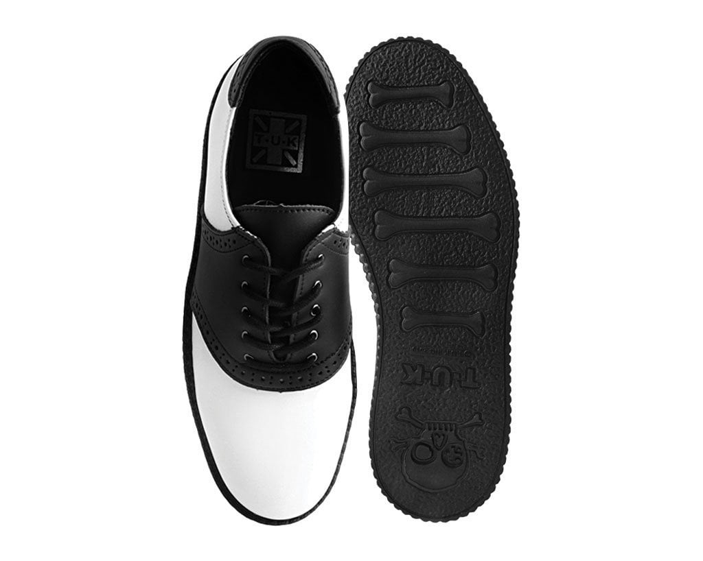 Versatility of Black and White Saddle Oxford Shoes