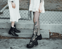 Black Victorian Anarchic 6-Buckle Pointed Boot