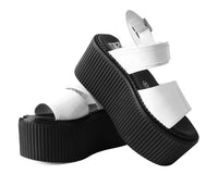 White Patent Strato Sandal