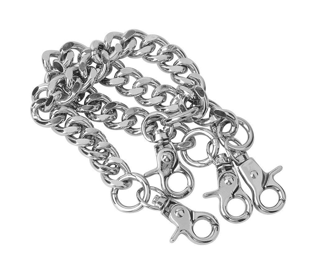 Silver Metal Chain Hook On Shoe Straps