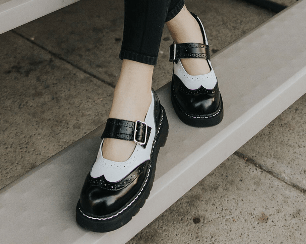 Faux Patent Leather Mary Jane Heels