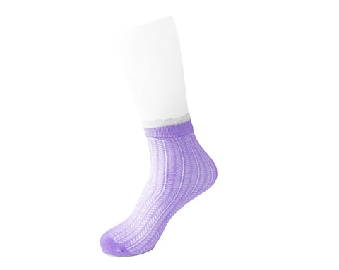Lavender Mesh Sock